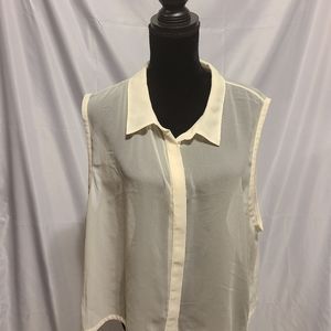 Harper & Liv Macy's Chiffon sleeveless blouse